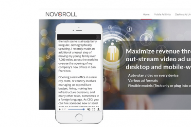 旧金山视频广告平台 NovoRoll 获硅谷银行 250 万美元 