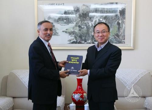 尼泊尔驻华大使来访与校领导学生座谈交流 尼泊尔驻华大使来访与校领导学生座谈交流