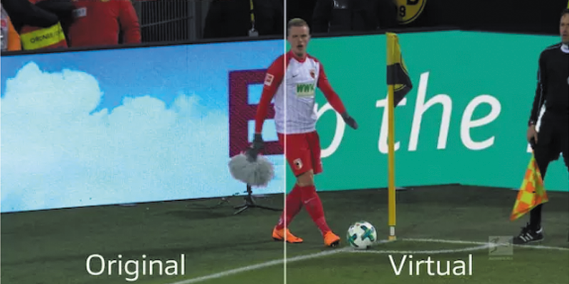 虚拟AI广告牌登录顶级足球赛场