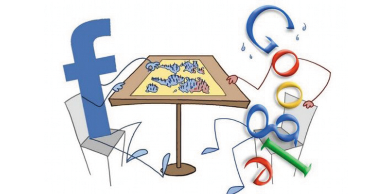 Google 和 Facebook 广告份额下滑 Google 和 Facebook 广告份额下滑