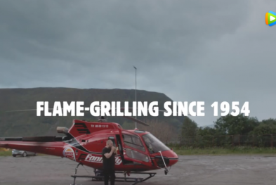 挪威汉堡王——用直升飞机为你火烤汉堡